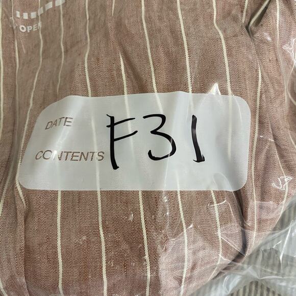 NWOT Soft Surroundings Womens linen blend striped blazer lightweight large - Picture 11 of 11